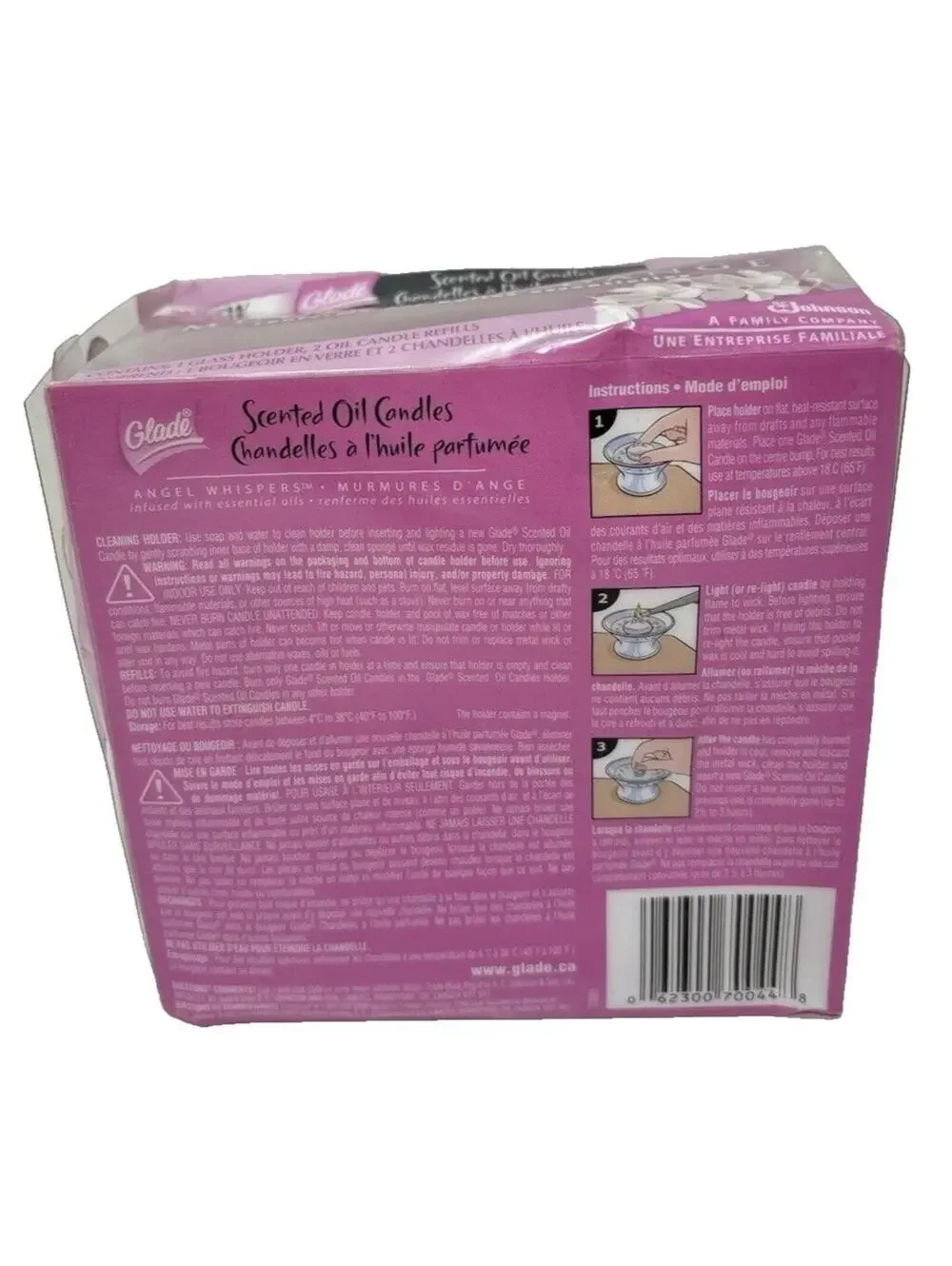 Glade Angel Whispers Scented Oil Candle – Essential Oil Infused, Discontinued